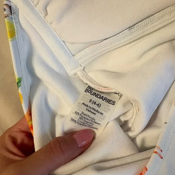 No Boundaries Italian Summer Sardine Print One Piece Swimsuit Size 4/6 - Picture 4 of 7